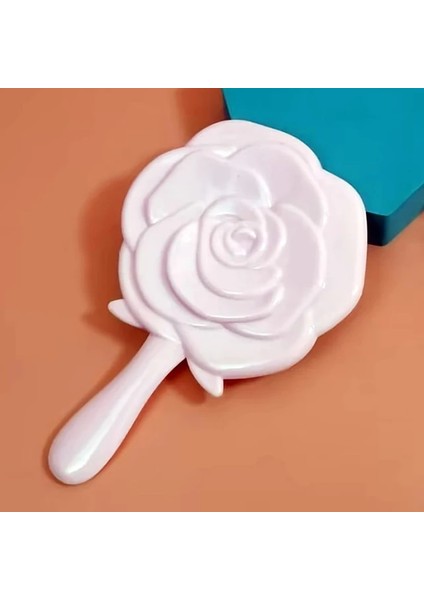 Pk El Makyaj Masası Aynası Vintage Gül Makyaj Aynası El Aynası Cep Aynası Makyaj Makyaj Masası Kozmetik Kompakt Ayna Kadınlar Için (Yurt Dışından)