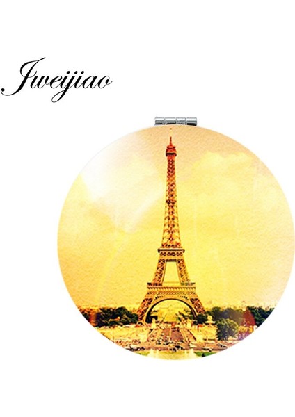EF15 Youhaken Eyfel Kulesi Sanat Fotoğraf Yuvarlak Katlanır Mini 1x/2x Büyüteç Ayna Aşk Paris Taşınabilir Makyaj Aynaları Kompakt (Yurt Dışından) indirimleri