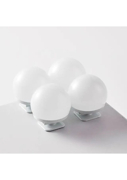 4 Ampuller LED Vanity Işık Makyaj Aynası AMPUL14 LED Kablo Powered Tuvalet Masası Makyaj Aynası Lambası Dekor Banyo Vanity Işıkları (Yurt Dışından)