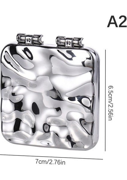 Tip 2 29 Tip Sıvı Şekli Kare Ayna Mini El Masaüstü Kozmetik Makyaj Aynası Seyahat Metalik Taşınabilir Güzellik Çanta Ayna (Yurt Dışından) fiyatları