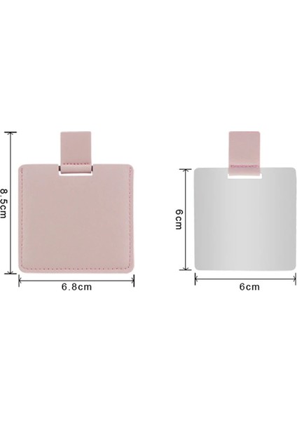 Kare Pembe 1 Pc Metal Ultra-Ince Mini Makyaj Aynası Taşınabilir Paslanmaz Çelik Kompakt Cep El Kişiselleştirilmiş Güzellik Kozmetik Aynalar Hediye (Yurt Dışından) fırsatları
