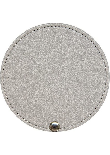 Gri 1 Pc Metal Ultra-Ince Mini Makyaj Aynası Taşınabilir Paslanmaz Çelik Kompakt Cep El Kişiselleştirilmiş Güzellik Kozmetik Aynalar Hediye (Yurt Dışından)