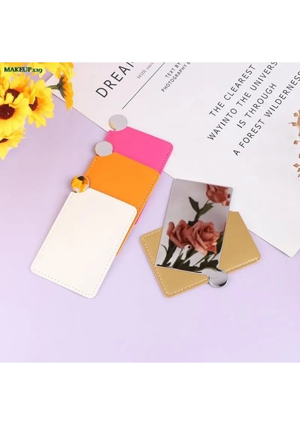 Paslanmaz Çelik 1 Adet Taşınabilir Mini Paslanmaz Çelik Kırılmaz Makyaj Cep Aynası Kozmetik Ayna Sevimli Makyaj El Cep Aynası (Yurt Dışından) fiyatları