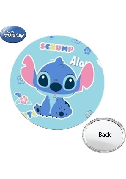 DSN294 Disney Animasyon Lilo ve Stitch Mini Cep Aynası Kompakt Taşınabilir Makyaj Araçları Seyahat Çanta Bir Yan Aynalar Çocuklar Hediye (Yurt Dışından)