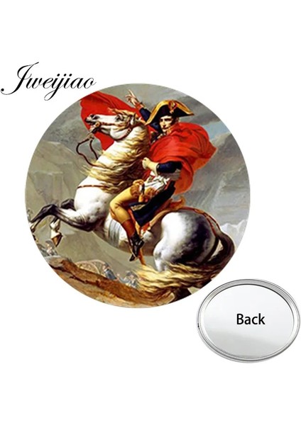 PE61 Youhaken Mona Lisa Karakter Portresi Cep Aynası Ünlü Yağlıboya Tablolar Kadın Kompakt Taşınabilir Makyaj Vanity El Aynaları (Yurt Dışından)