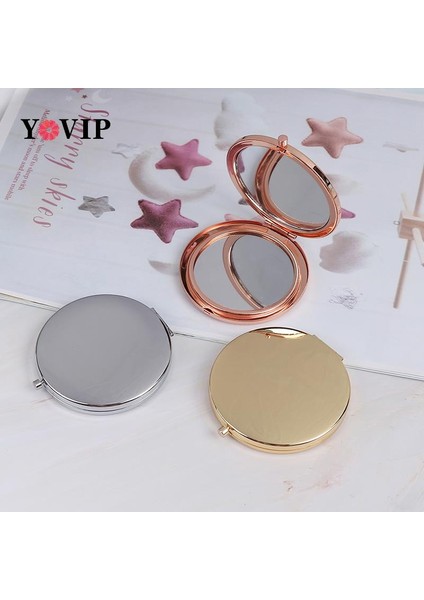 Sva 6X6CM 1 Adet Taşınabilir Katlanır Ayna Kompakt Paslanmaz Çelik Metal Makyaj Kozmetik Cep Aynası Güzellik Aksesuarları (Yurt Dışından) fiyatları