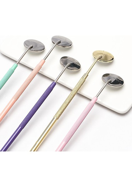 Gökkuşağı Paslanmaz Çelik Diş Laboratuvarı Ağız Aynası 16 cm Ağız Hijyeni Bakım Aracı Ayrılabilir Diş Hekimi Kliniği Diş Beyazlatma Muayene Aynası (Yurt Dışından)