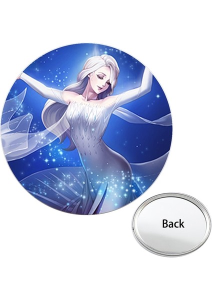RT135 Disney Dondurulmuş Anna ve Elsa Güzel Küçük Kızlar Aynalar Kar Kraliçesi Makyaj Çantası Ayna Kız Kardeşler Için Festivali Hediyeler DSN01 (Yurt Dışından)