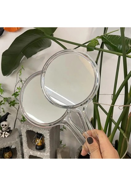 Pembe Makyaj Aynası Net Görüntü Rahat Kavrama Iyi Yansıma Kozmetik Ayna Çift Taraflı El Büyüteçli Ayna Hediye Kaynağı (Yurt Dışından) modelleri