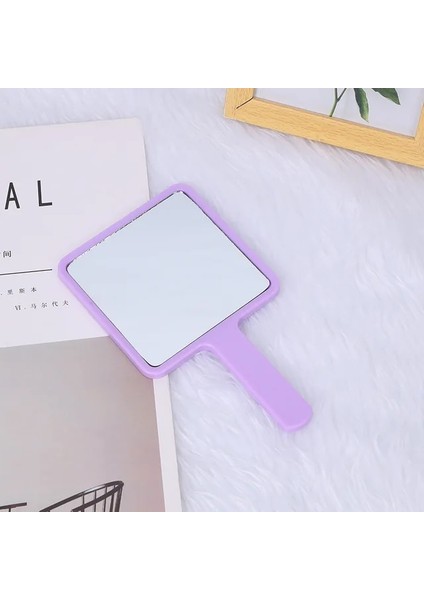 Mor El Kompakt Ayna Dıy Sevimli Kare Cep Makyaj Aynaları Taşınabilir Salon Kozmetik Kompakt El Aynası Estetik Pinkycolor (Yurt Dışından)