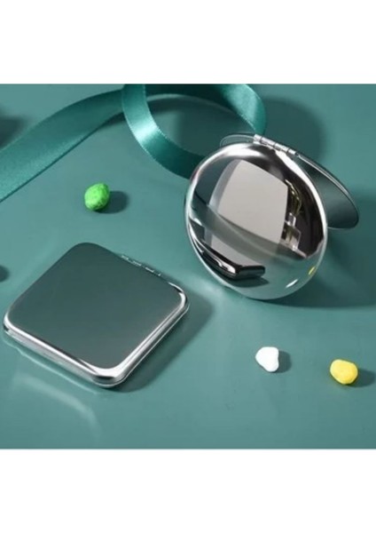 Tek Yüz 65X65MM Kırılmaz Paslanmaz Çelik Ultra Ince Katlanır Taşınabilir Ayna Makyaj Kişisel Kullanım Için Kırılmaz Kamp Aynası, Seyahat (Yurt Dışından) indirimleri