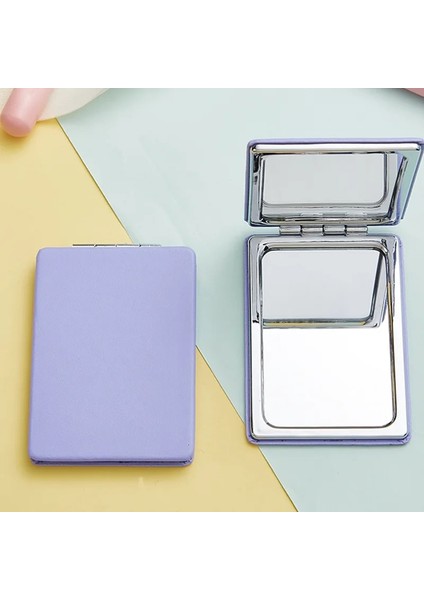 Mor 1 Adet Çift Taraflı Mini Makyaj Aynası Büyütün Katlanabilir Cep Küçük Makyaj Aynası Seyahat Güzellik Kozmetik Aracı Kız Kadınlar Için (Yurt Dışından) indirimleri
