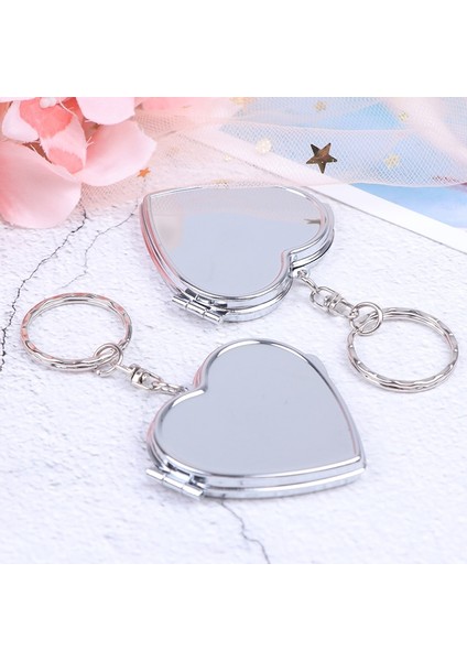 1 Adet Mini Taşınabilir Makyaj Kompakt Anahtarlık Cep Aynası Iki Taraflı Katlanır Makyaj Aynası Kadın Kozmetik Aynalar Anahtarlık (Yurt Dışından)