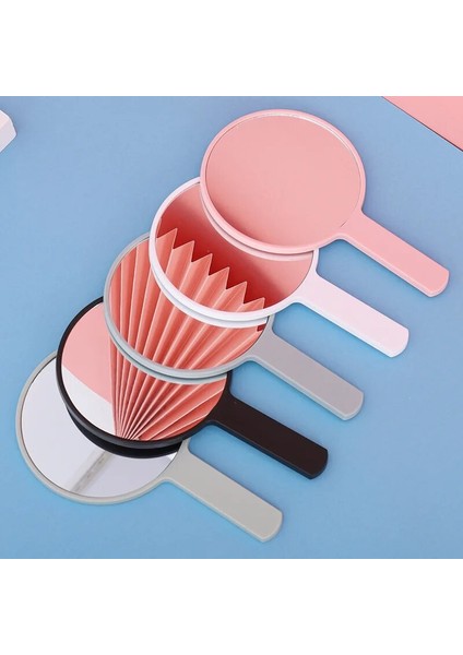 Mavi Sevimli Yuvarlak Küçük Ayna Kore Versiyonu Taşınabilir El Makyaj Aynası Reklam Hediye Ayna Kolu Ayna Makyaj Araçları (Yurt Dışından) fiyatları