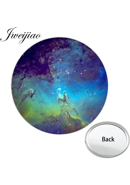 NS356 1 Youhaken Aşk Galaxy Sanat Fotoğraf Bir Tarafı Mini Cep Aynası Yıldız Stargazer Taşınabilir Makyaj Vanity El Seyahat Çanta Ayna (Yurt Dışından)