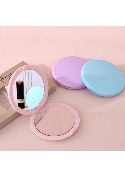 Beyaz Mini Yuvarlak Makyaj Aynası Taşınabilir Çift Taraflı Kozmetik Ayna Katlanır Cep Kompakt Ayna Seyahat Aksesuarları Makyaj Araçları (Yurt Dışından) fiyatları