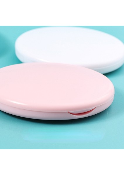 Beyaz Mini Yuvarlak Makyaj Aynası Taşınabilir Çift Taraflı Kozmetik Ayna Katlanır Cep Kompakt Ayna Seyahat Aksesuarları Makyaj Araçları (Yurt Dışından) modelleri