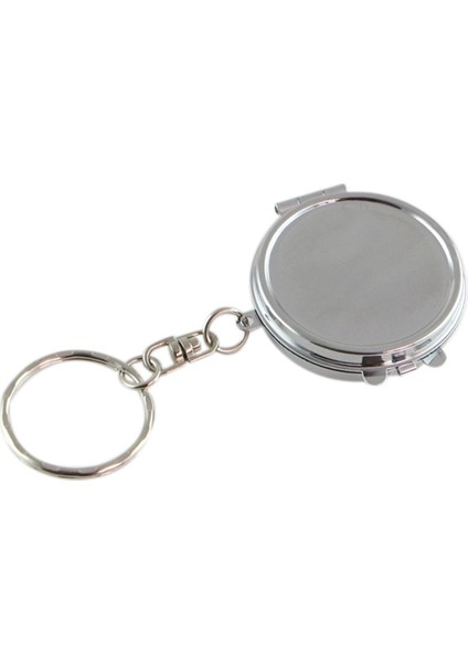 03 Yuvarlak Kalp Oval Kare Şekli Çift Taraflı Kozmetik Ayna Metal Katlanır Anahtarlık Makyaj Mini Ayna (Yurt Dışından) indirimleri