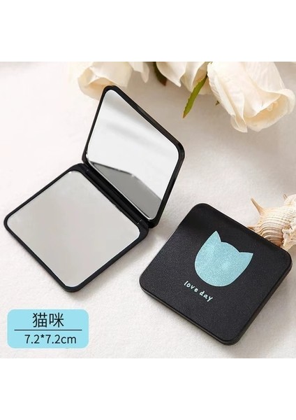 Auburn Katlanabilir Makyaj Aynası Mini Kare Makyaj Makyaj Aynası Taşınabilir El Aynaları Çift Taraflı Kompakt Ayna Cep Kozmetik Ayna (Yurt Dışından) fiyatları