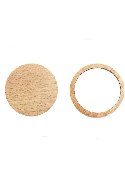 12MM Ahşap Küçük Yuvarlak Ayna Taşınabilir Cep Hd Ayna Ahşap Mini Makyaj Aynası Makyaj Aynası (Yurt Dışından) indirimleri