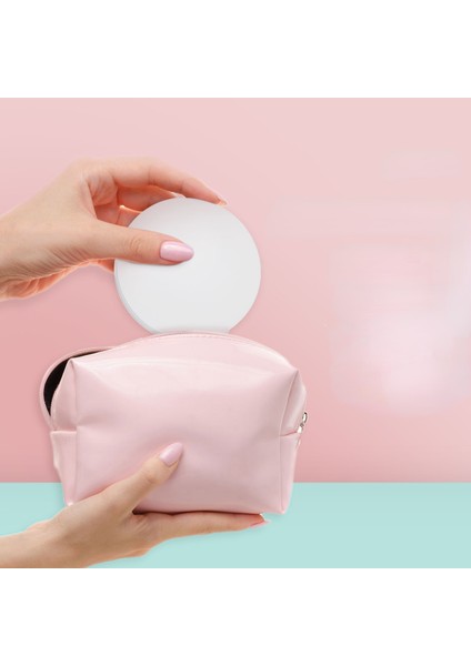 Pembe LED Kozmetik Ayna Işık ile Taşınabilir Ayna Cep Katlanır Depolama Ayna Hediye Çift Taraflı 2x Kozmetik Ayna Hediye (Yurt Dışından) modelleri