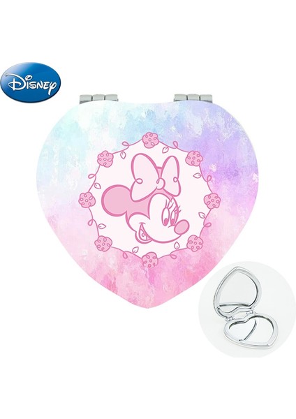 MIK480 Disney Pembe Arka Plan Minnie Mouse Makyaj Aynaları 2022 Tek Marka Mağaza Karikatür Fotoğrafları Kalp Şekli Kızın Aynası MIK470 (Yurt Dışından) modelleri