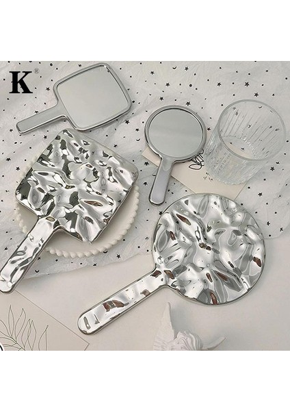 Tip 27 Ins Sıvı Şekil Kare Ayna Mini El Kozmetik Ayna Makyaj Aynası Seyahat Taşınabilir Güzellik Aynası (Yurt Dışından) indirimleri