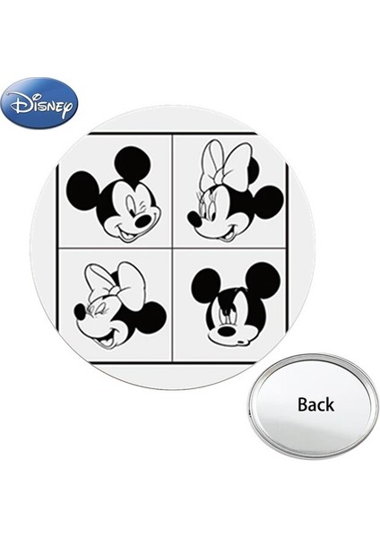 DSY246 Disney Mickey Mouse Tek Taraflı Minnie Fotoğraf Baskılı Cep Aynası Kompakt Taşınabilir Makyaj Aynaları Çocuklar Hediyeler DSY244 (Yurt Dışından)