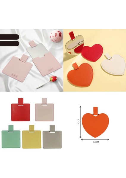 Pink-B 1pc Metal Ultra-Ince Mini Makyaj Aynası Taşınabilir Paslanmaz Çelik Kompakt Cep El Kişiselleştirilmiş Güzellik Kozmetik Aynalar Hediye (Yurt Dışından) fırsatları