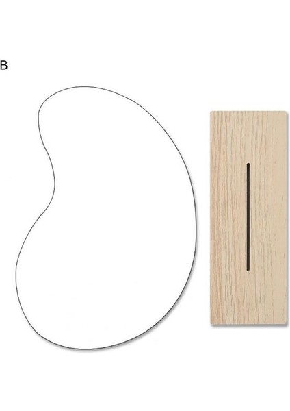 B Basit Düzensiz Ayna Ev Masaüstü Makyaj Aynası Akrilik Dekorasyon Ayakta Ayna (Yurt Dışından)