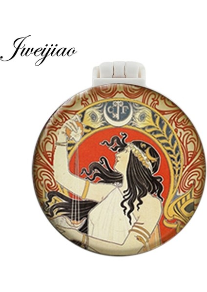 D233 Youhaken Güzellik Kadın Fotoğraf Cep Aynası Masaj Tarağı ile Kızlar Katlanır Kompakt Taşınabilir Makyaj Çok Fonksiyonlu Güzellik Araçları (Yurt Dışından)