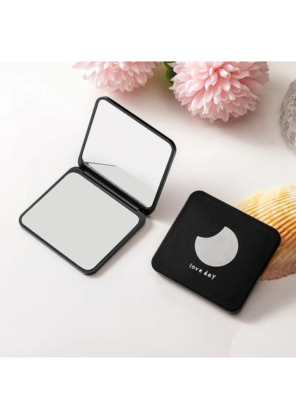 Ay Çift Taraflı Mini Katlanır Makyaj Aynası Taşınabilir 2 Yüzlü Kare Kozmetik Ayna Seyahat Için Kompakt Cepler Ayna Bayan Hediyeler (Yurt Dışından) fırsatları