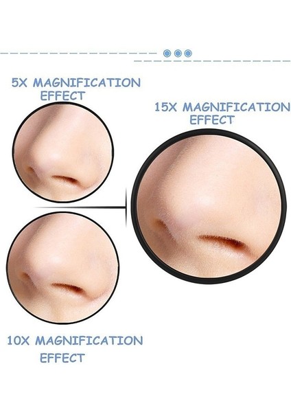 Lpk Çok Boyutlu Yüksek Büyütme Siyah Nokta Büyüteç Makyaj Aynası Kadın Yeni Vantuz Tipi Çok Katlı Taşınabilir Ayna (Yurt Dışından) modelleri