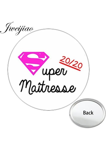 CT268 Youhaken Super Maitresse Mini Cep Aynası Merci Kompakt Taşınabilir El Aynası Basit Tek Taraflı Düz Maman Makyaj Makyaj Aynası (Yurt Dışından)