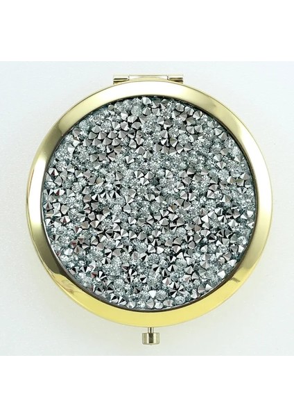 23 Taşınabilir Çift Taraflı Katlanır Kozmetik Ayna Kadın Hediyeler Akan Köpüklü Kum Mini Makyaj Aynası Kompakt Cep Aynaları (Yurt Dışından)