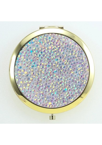 20 Taşınabilir Çift Taraflı Katlanır Kozmetik Ayna Kadın Hediyeler Akan Köpüklü Kum Mini Makyaj Aynası Kompakt Cep Aynaları (Yurt Dışından)