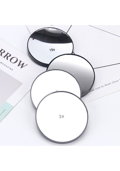 15X Çok Boyutlu Yüksek Büyütme Siyah Nokta Büyüteç Makyaj Aynası Kadın Yeni Vantuz Tipi Çok Katlı Taşınabilir Ayna (Yurt Dışından) indirimleri