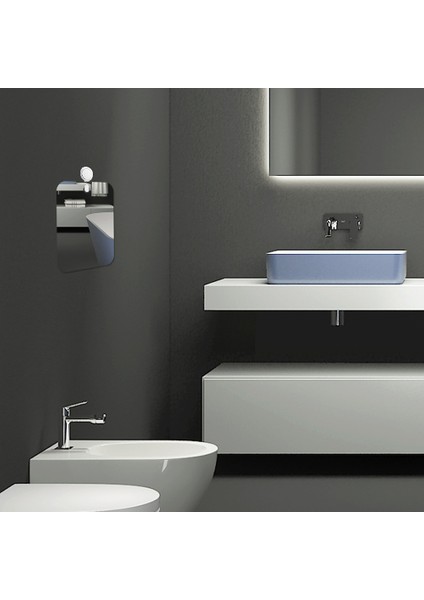 01 Tıraş Aynası Yüksek Kaliteli Duvar Asılı Taşınabilir Kadın Banyo Banyo Araçları Sissiz Ayna 17 cm x 13 cm Duş Akrilik 1 Adet (Yurt Dışından) fırsatları