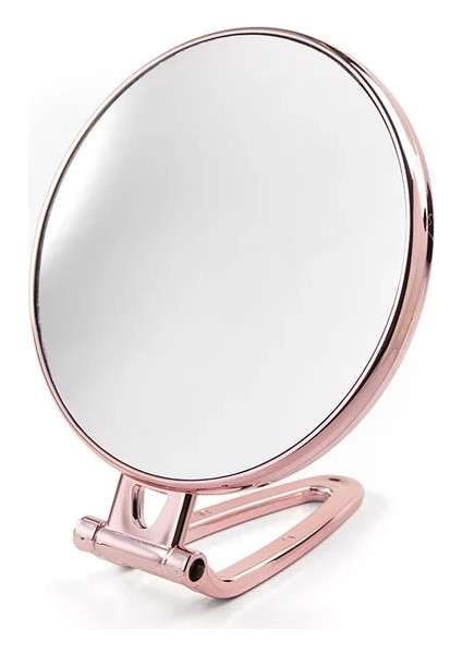 Yuvarlak Gül Altın 3x Büyüteç Makyaj Aynası Masaüstü Katlanır Kolu Kadın Vanity Yurdu Çift Taraflı Küçük Duvar Aynası Asılı Makyaj Aynası (Yurt Dışından)