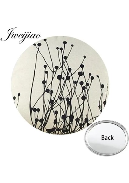 A610 Youhaken Yeşil Yapraklar Yaz Serin Ferahlatıcı Cep Aynası Makyaj Seyahat Çanta Ayna Parlak Renkli Güzel Kızlar Hediye (Yurt Dışından)