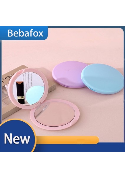 Pembe Mini Katlanır Küçük Makyaj Yuvarlak Ayna Kompakt El Dekoratif Ayna Çift Taraflı Çevirme Güzellik Giyinme Cep Kozmetik Pembe (Yurt Dışından) fiyatları