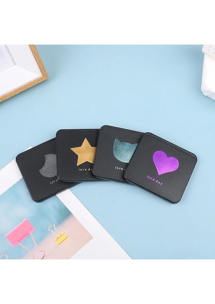 Kırmızı Katlanabilir Makyaj Aynası Mini Kare Makyaj Makyaj Aynası Taşınabilir El Aynaları Çift Taraflı Kompakt Ayna Cep Kozmetik Ayna (Yurt Dışından) fırsatları