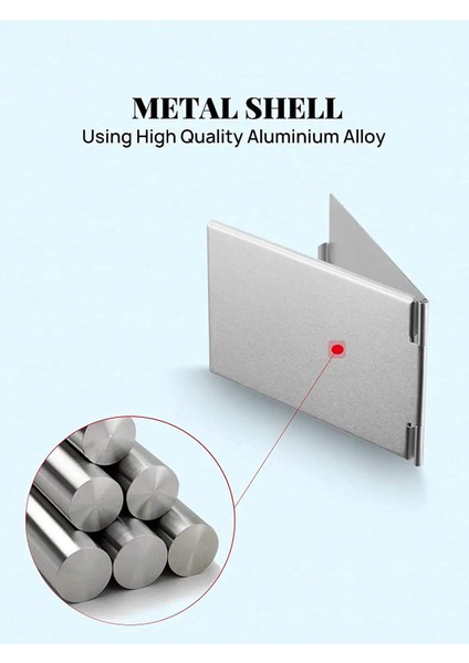 17.5X13.1CM Kalp Yeni Stil Taşınabilir Katlanır Ayna, Ultra Ince Dayanıklı Makyaj Aynası, Seyahat Için Küçük Masa Aynası, Alüminyum Kabuk, 4 Boyut (Yurt Dışından) modelleri