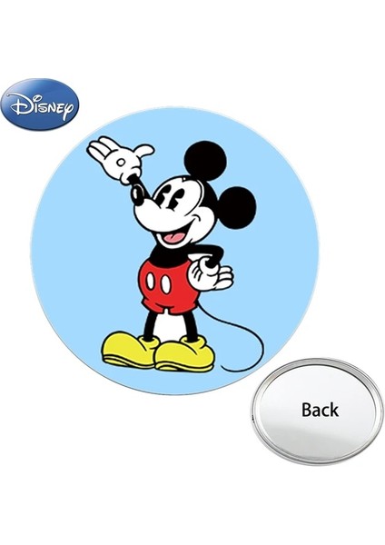 MIK205 Disney Aynalar Karikatür Mickey Mouse Fotoğraf Baskılı Düz Mini Cep Aynası Kompakt Taşınabilir Makyaj Çantası Aynalar MIK198 (Yurt Dışından)