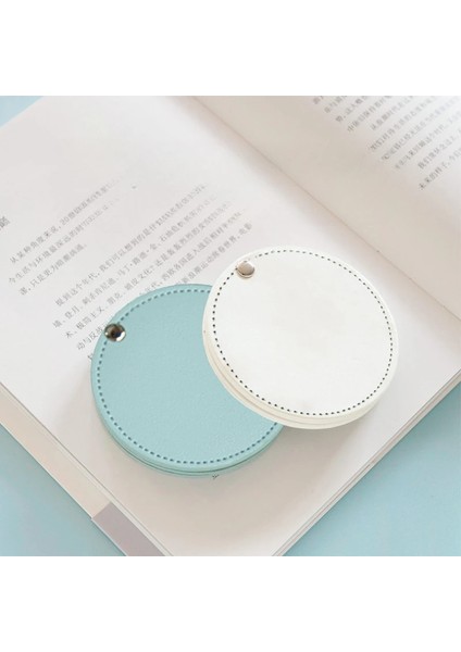 5 Taşınabilir Pu Kozmetik Ayna El Mini Yuvarlak Makyaj Aynası Katlanır Cep Kompakt Ayna Seyahat Aksesuarları Kız (Yurt Dışından) modelleri