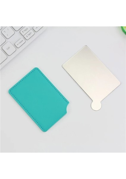 Meyve Yeşili 1 Adet Paslanmaz Çelik Taşınabilir Seyahat Kırılmaz Kozmetik Ayna Makyaj Aynası Taşıma Kollu Doğum Günü Hediyesi Kırılmaz (Yurt Dışından)