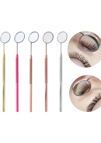 Sarı Plastik 1 Adet Profesyonel Kirpik Uzatma Muayene Aynası Diş Temizleme Oral Kontrol Kaynağı Makyaj Aynası Güzellik Cilt Bakımı Aksesuarları (Yurt Dışından) modelleri