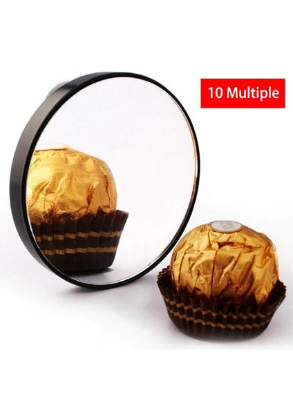 10X Yuvarlak Tıraş Vanity Pürüzsüz 10X Amplifikasyon Seyahat Masaüstü Vantuzlu Taşınabilir Yatak Odası Makyaj Aynası (Yurt Dışından) fiyatları
