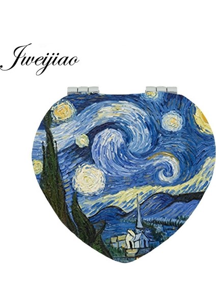 ZZ76 Jweıjıao Van Gogh Başyapıtı Ayçiçeği Ünlü Tablolar Yıldızlı Gece Kadınlar Için Taşınabilir Ayna Güzellik Sağlık ZZ75 (Yurt Dışından) modelleri