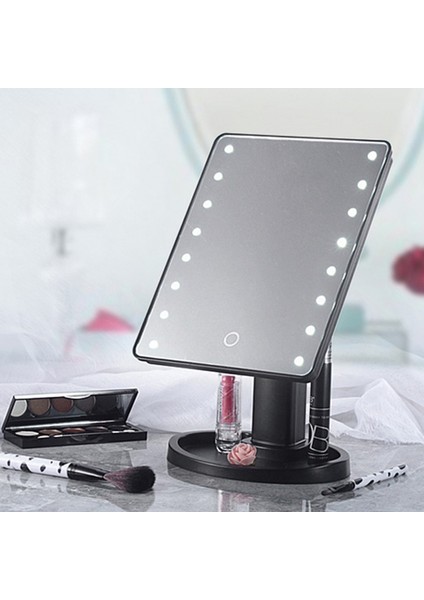 22 Model USB Profesyonel LED Işık Makyaj Aynası Dönebilen 22 Lamba Ayarlanabilir Işık 16/22 Dokunmatik Ekran Masa Aynası Bayan Taşınabilir Öğrenci (Yurt Dışından) fırsatları